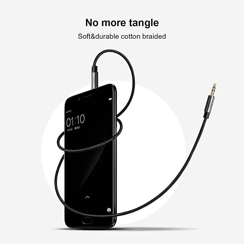 35mm Aux Cable  35mm Male to Male Auxiliary Cord Stereo Audio Cables Compatible with iPhones Tablets Headphone HomeCar Stereos amp More 2Pack 6 Feet