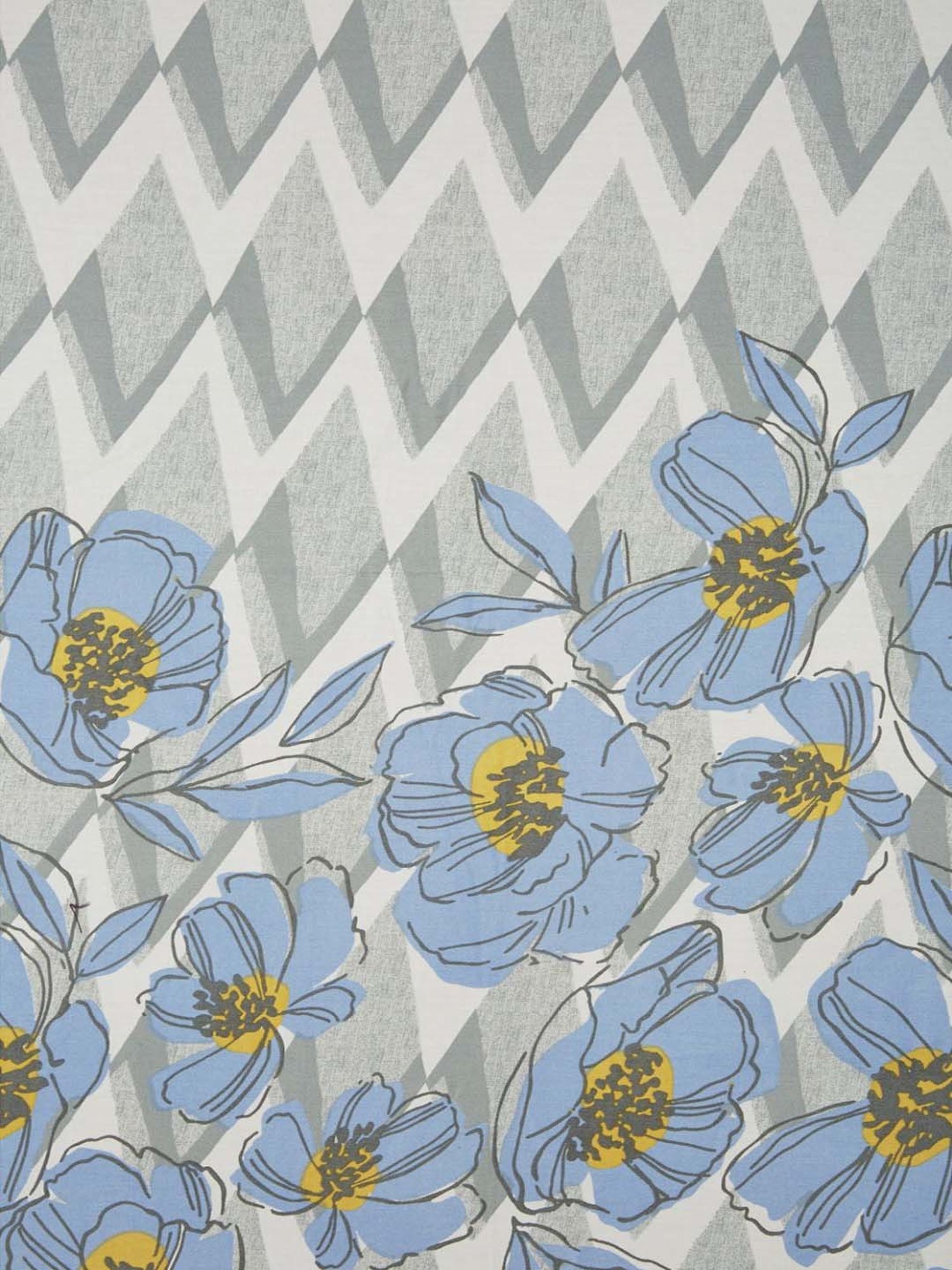 Living Scapes by Pantaloons Blue Cotton 210 TC King Bed Sheet with 2 Pillow Covers