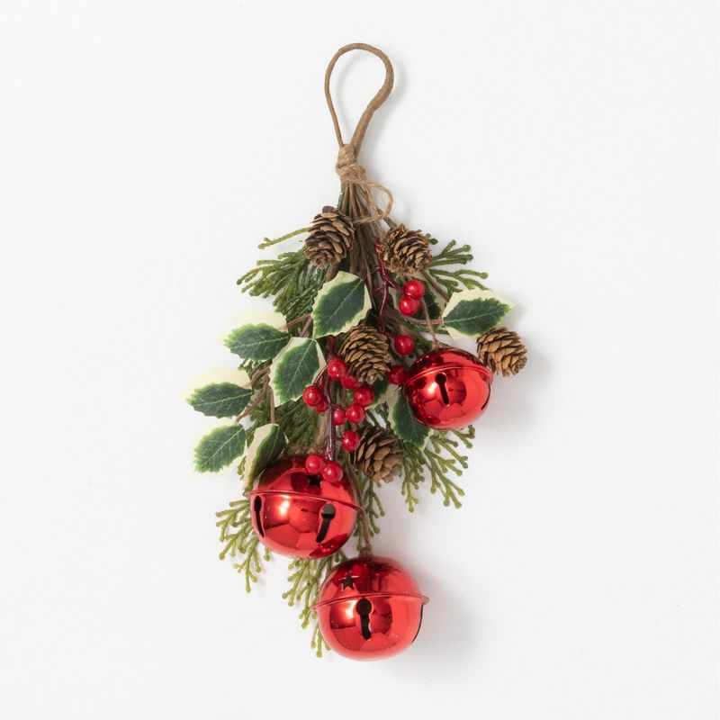 Sullivans Bell Artificial Swag 12.5"H Green