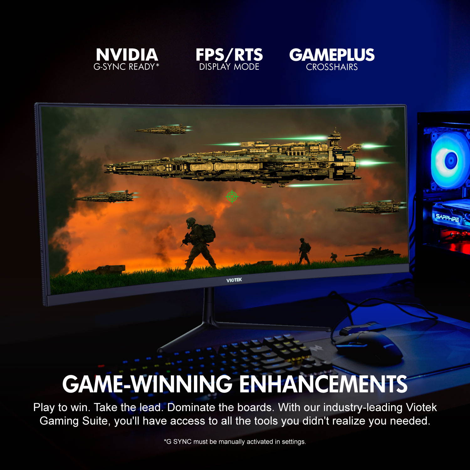 VIOTEK GNV29CB Ultrawide Curved 29" Gaming Monitor 120Hz, 2560 x 1080 p (2K) UWFHD 21:9 w/ Immersive 1200R VA Panel FreeSync