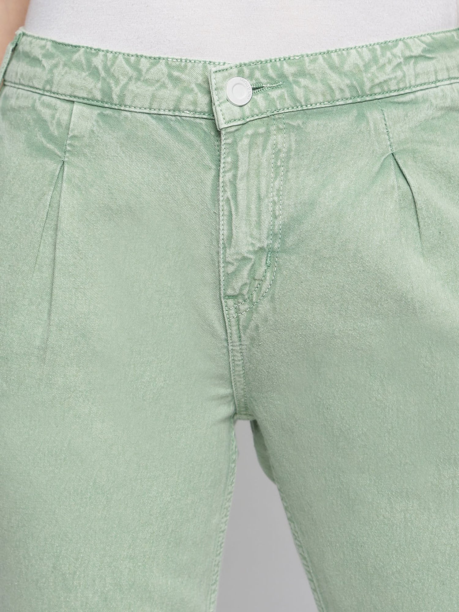 Tales & Stories Green Regular Fit Joggers