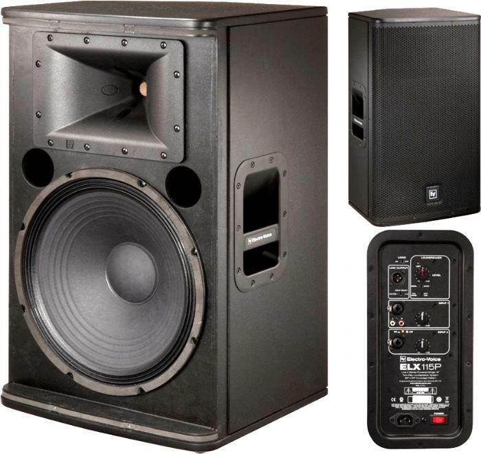 EV ELX115P 15" 2 Way Powered Speaker - Live X Powered Full Range Speaker