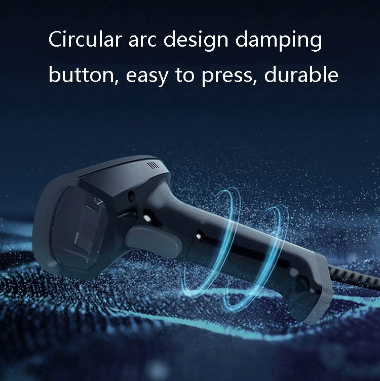 Deli Wired And Wireless Scanner Drugstore Supermarket Catering Logistics Cash Register Scanner,