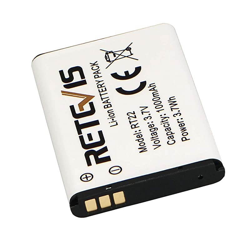 RT22 2 Way Radio Battery Original 37V 1000mAh Liion Battery Compatible with  RT22 RT22S RT15 WLN KDC1 Walkie Talkies 5 Pack