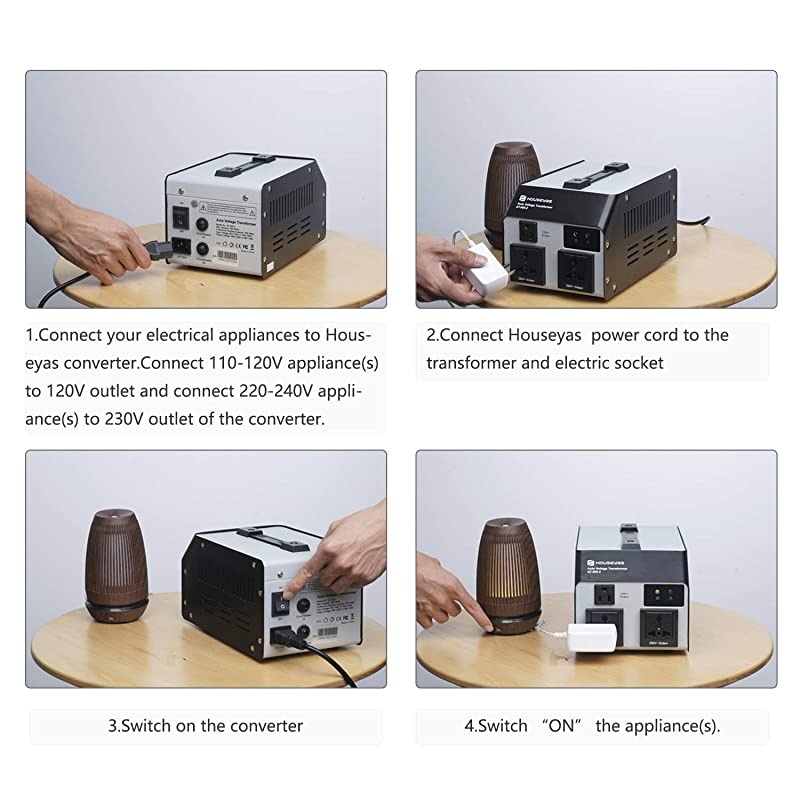 500 Watt Voltage Transformer Converter Auto Step Up Step Down 110120Volts 220240 Volts WExtra Surge Protection Circuit Breaker Protection Soft Start Function