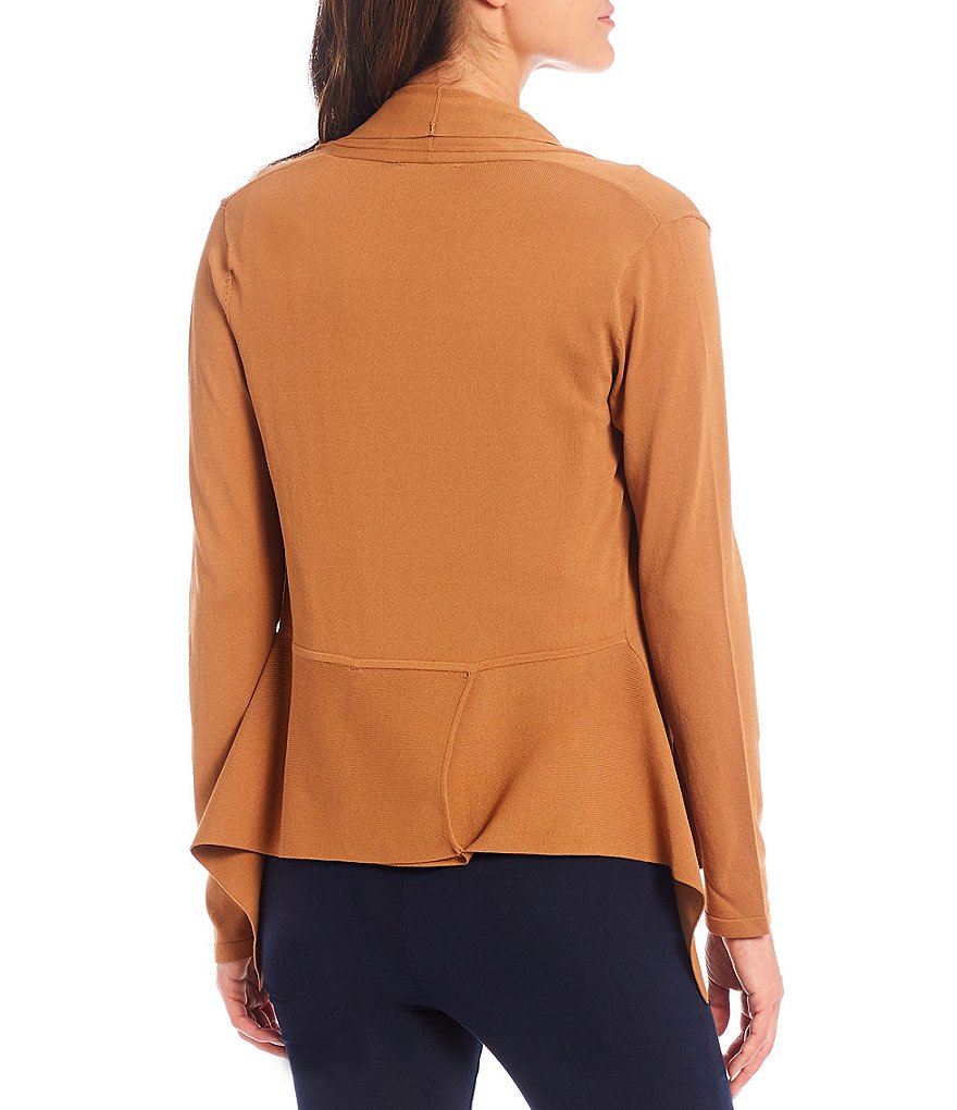 Alex Marie Rosa 3/4 Sleeve Button Front Round Neck Cardigan