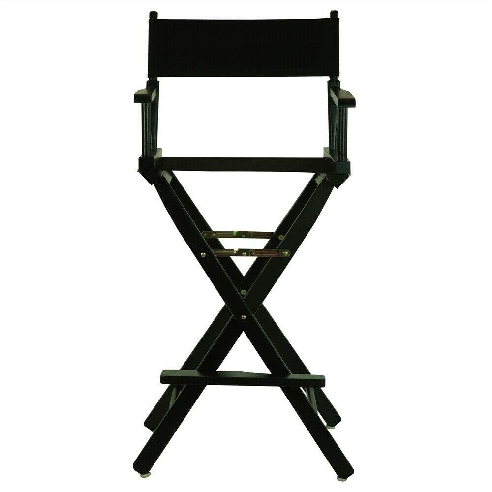 Casual Home 230-02-021-15 30 in. Directors Chair Black Frame with Black Canvas