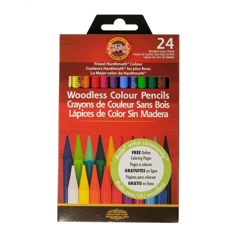Progresso Woodless Colored Pencils 24ct - Koh-I-Noor