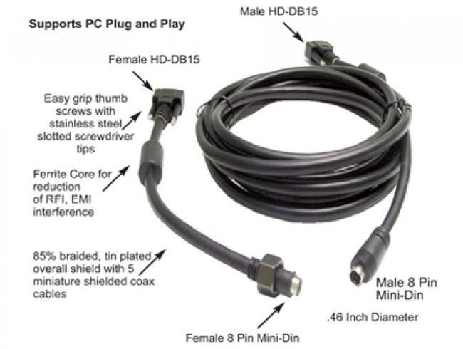 Calrad Electronics 55-614-EI-50PP Easy Install HDTV Cable 50FT
