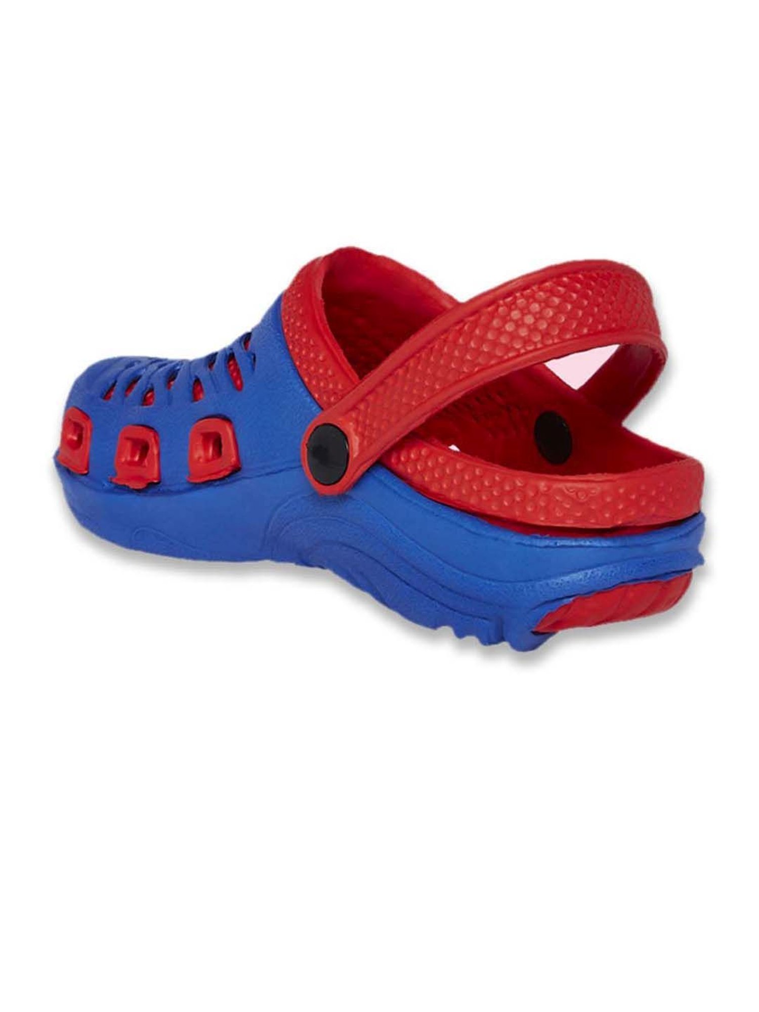 Yellow by Westside Navy Stripe Pattern Slides