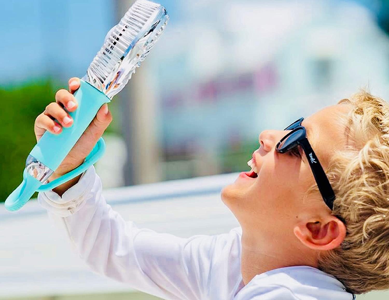 BuggyGear Handheld Mini Fan Portable - USB Rechargeable Battery Operated for Stroller Bike Beach Travel Desk Office Makeup Turbo Cool Indoor Outdoor Air