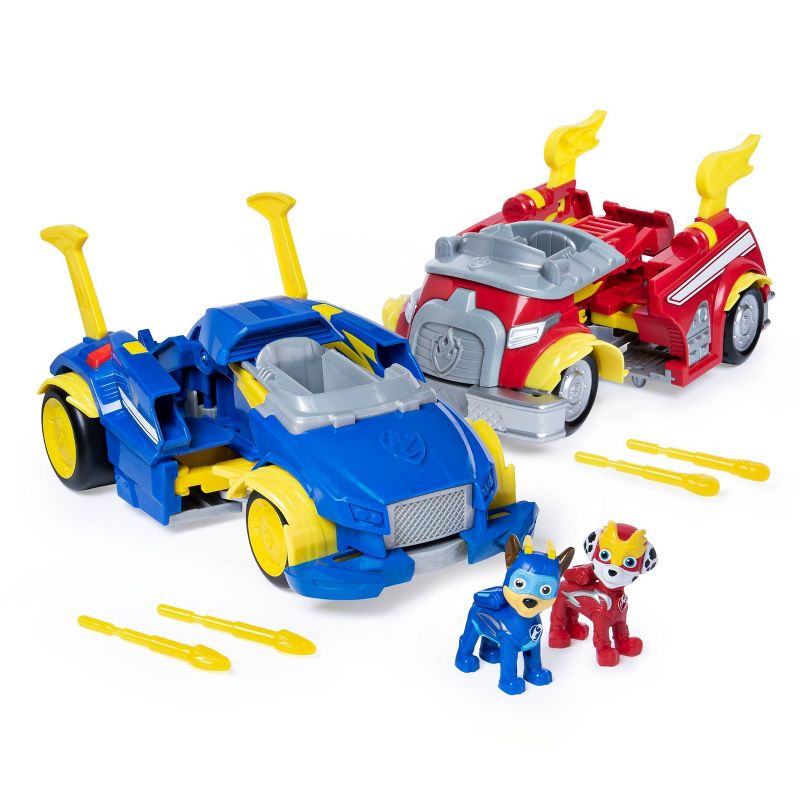 PAW Patrol Marshall and Chase Powered up Vehicles Dual Pack