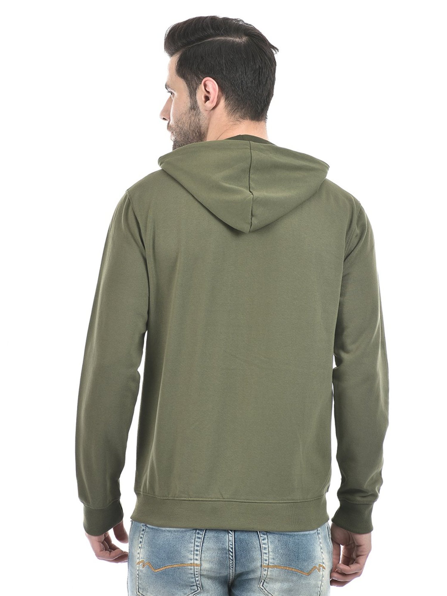 Lawman Pg3 Green Regular Fit Cotton Sweatshirt