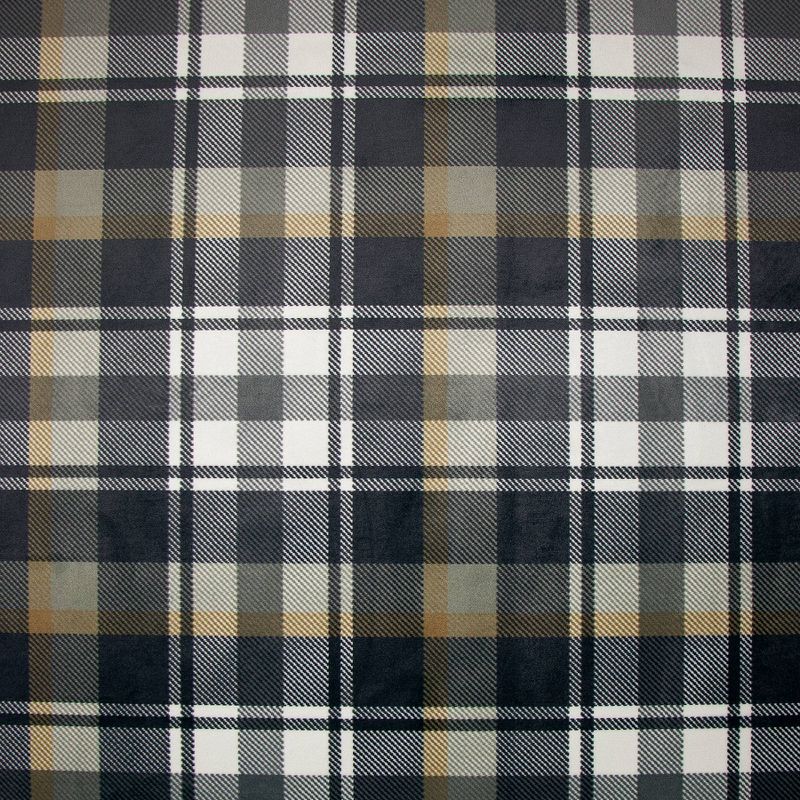 Lani 2 Position Pushback Recliner Chair Velvet Plaid Gray - ProLounger