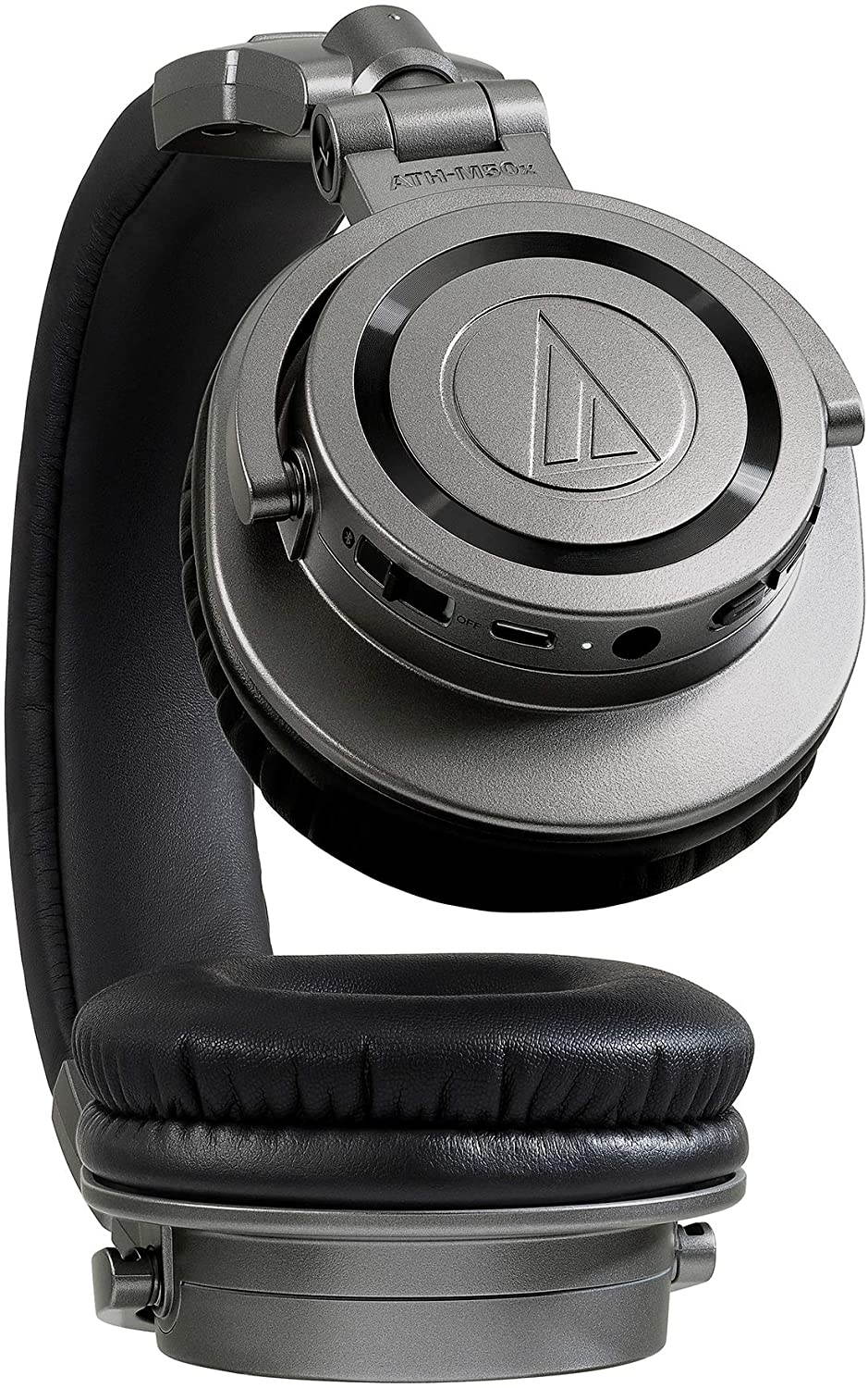 Audio-Technica ATH-M50xBTPB Wireless Bluetooth Over-Ear Headphones with 45mm Neodymium magnet, Built in Microphone, Volume Controls, and 40 hour battery, Purple/Black