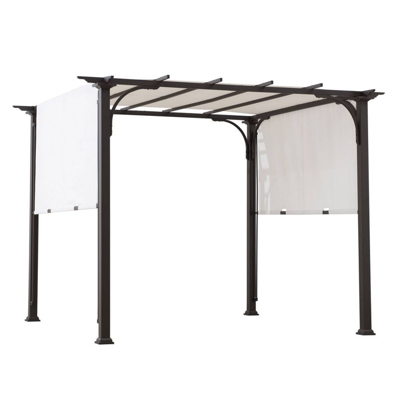 Lindberg 10' x 10' Steel Frame Canopy Outdoor Vented Pergola - Sunjoy