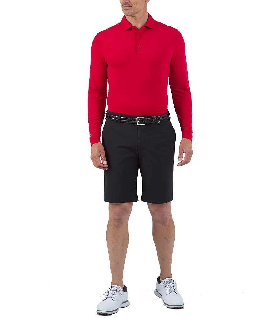 IBKUL Long-Sleeve Ice Fil&reg; Polo Shirt