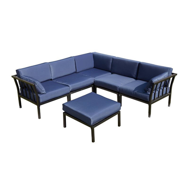 6pc Sectional Sofa Patio Conversation Set - Patio Festival