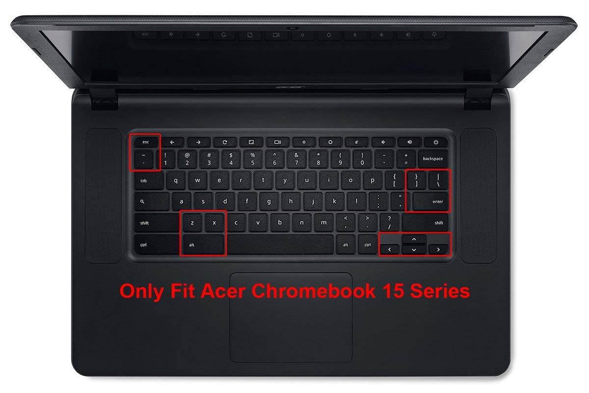 Acer Chromebook CB3 15.6" Keyboard Cover, CaseBuy Ultra Thin Keyboard Protector Case for Acer Chromebook 15 CB3-531 CB3-532 CB5-571 C910 Chromebook US Layout, Clear