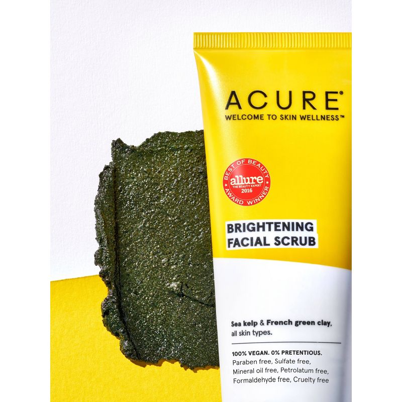 Acure Brightening Facial Scrub - 4 fl oz
