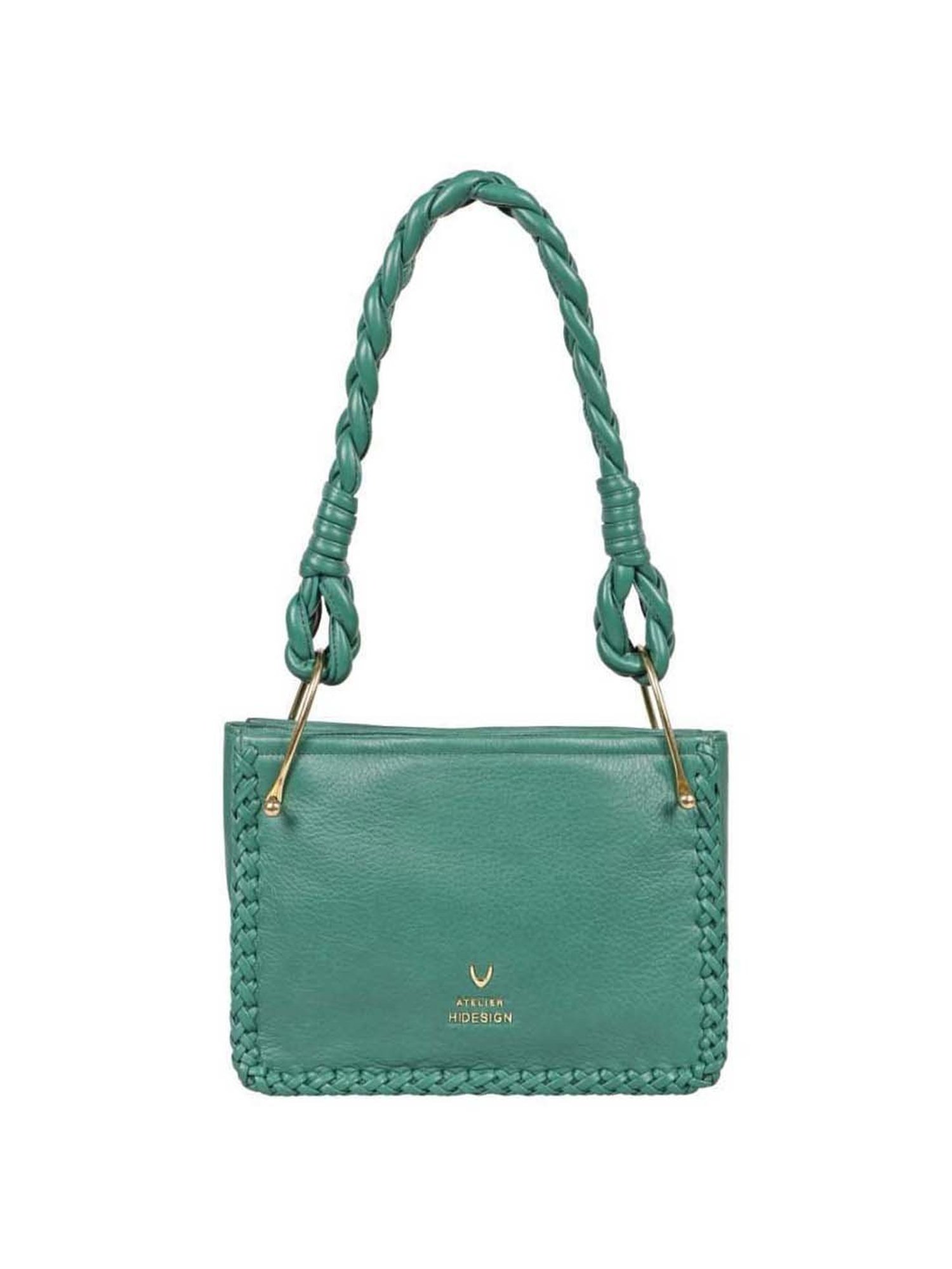 Hidesign Green Solid Medium Shoulder Bag