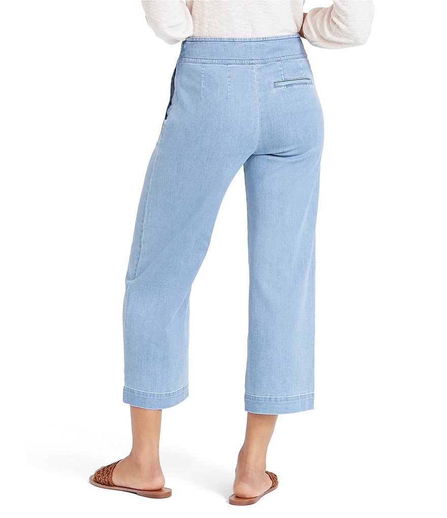 NIC + ZOE Summer Day Denim Wide Leg Crop Pants