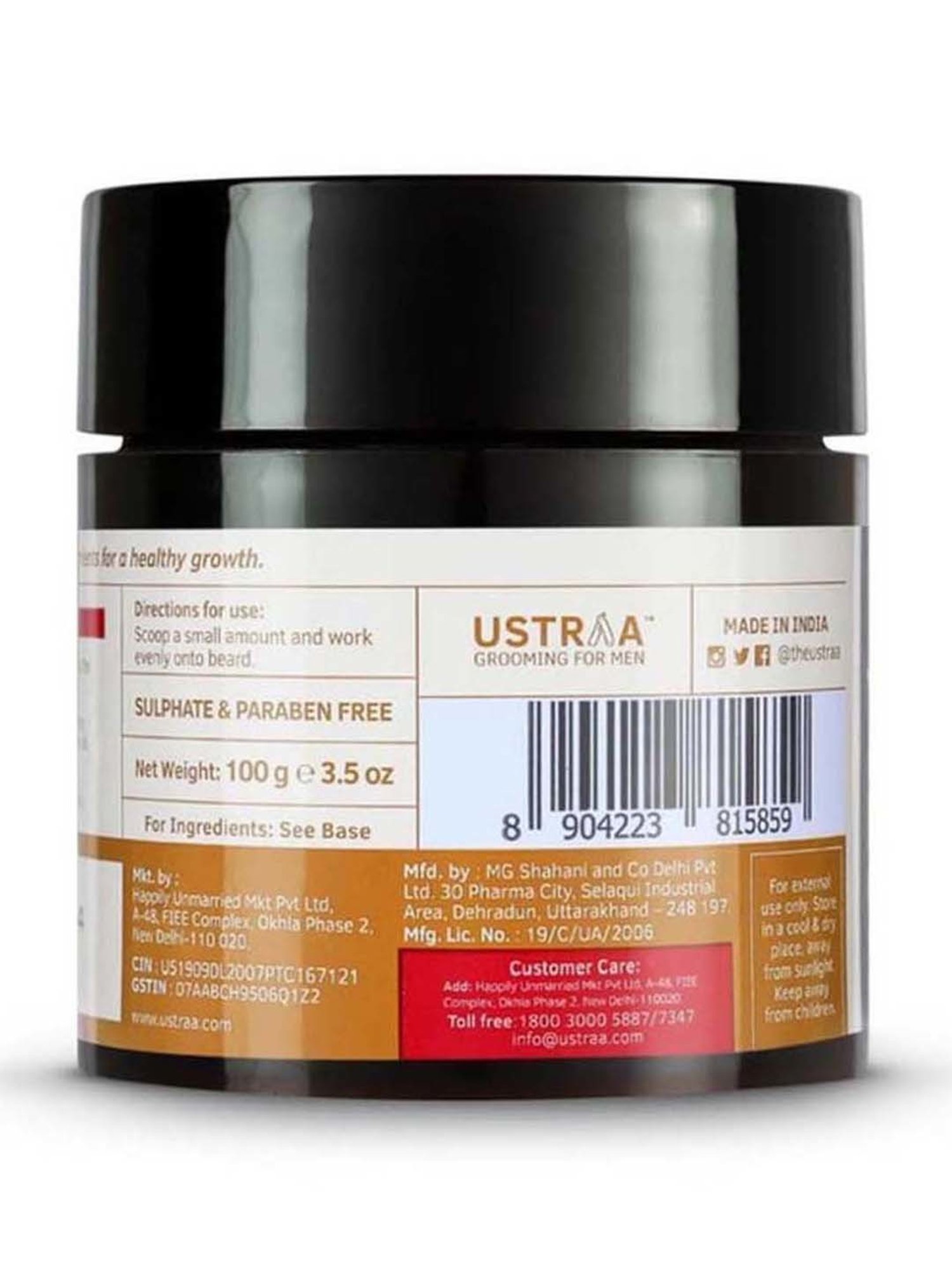 Ustraa Power Face Wash & Hair Growth Vitalizer Combo Set