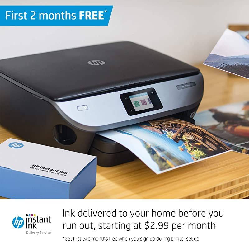 ENVY Photo 7155 All-in-One Photo Printer with Wireless Printing,  Instant Ink, Works with Alexa (K7G93A)