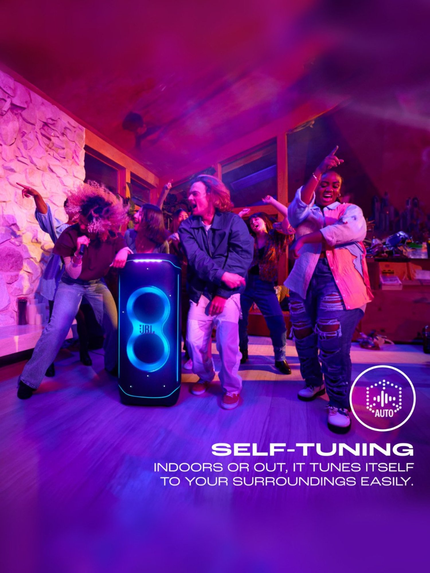 JBL Partybox Ultimate, 1100W Portable Party Speaker(Black)