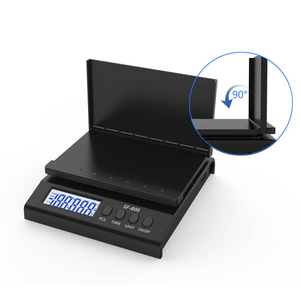 Digital Postal Scale, 30KG/1G High Precision LCD Digital Postal Shipping Scale with Adapter Electronic Package Postage Scale for Mailing, PCS & Auto-Off, Battery and AC Adapter Included