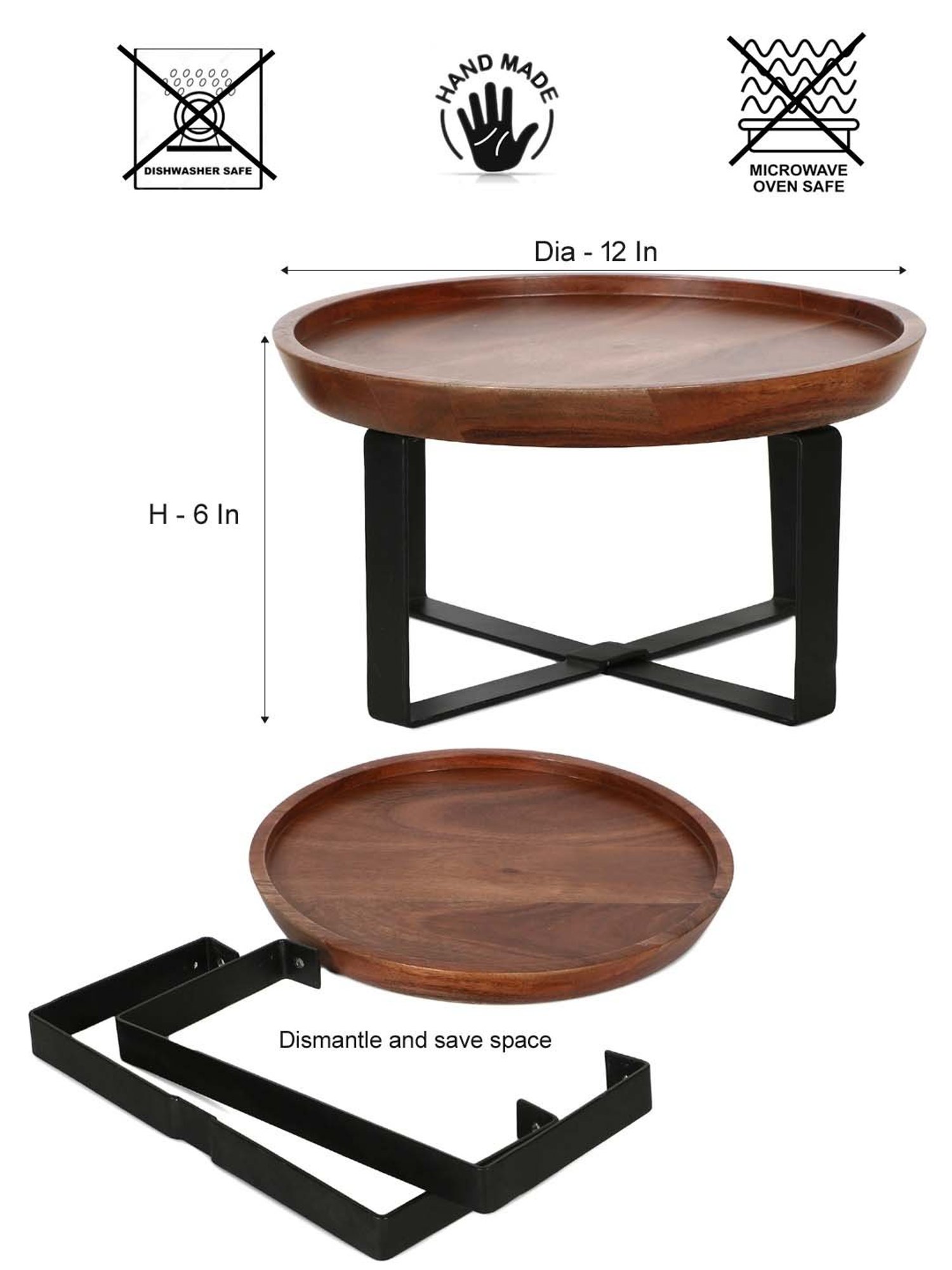 Sumeet S.S. Heavy Gauge Multi Purpose Plates with Mirror Finish Set of 9pc ( Dia-17cm, 22cm,27.5cm)