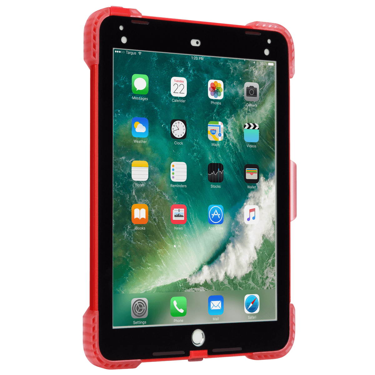 Targus SafePort Rugged Healthcare Case for iPad 6th gen./5th gen., iPad Pro 9.7-inch, and iPad Air 2 Red  discontinued