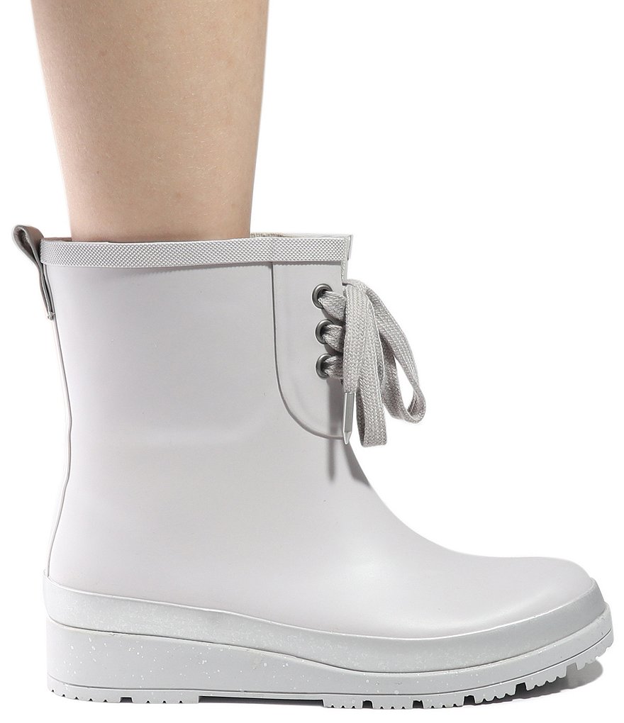 Splendid Dawn Lace Front Wedge Rain Booties