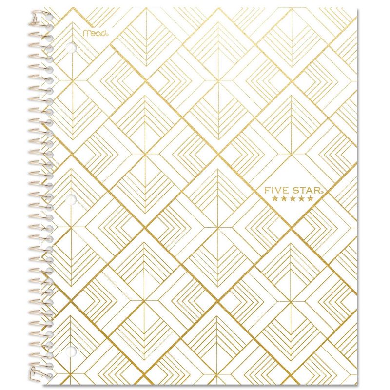 Five Star Geo 1 Subject College Ruled Spiral Notebook Black