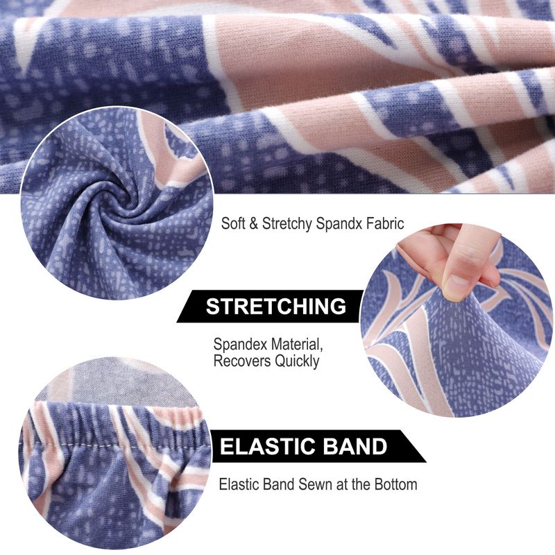 1 Pc Polyester Stretch Dining Chair Slipcovers Multicolored  - PiccoCasa