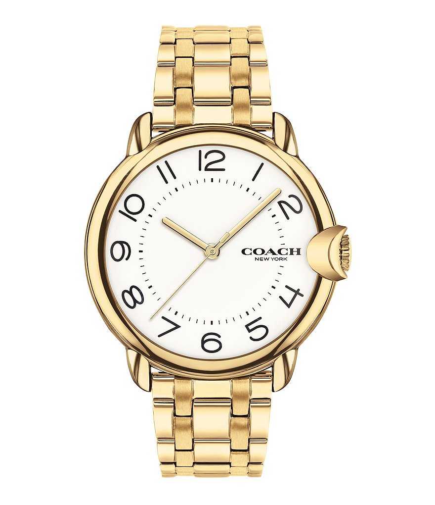 COACH Arden Goldtone Bracelet Watch