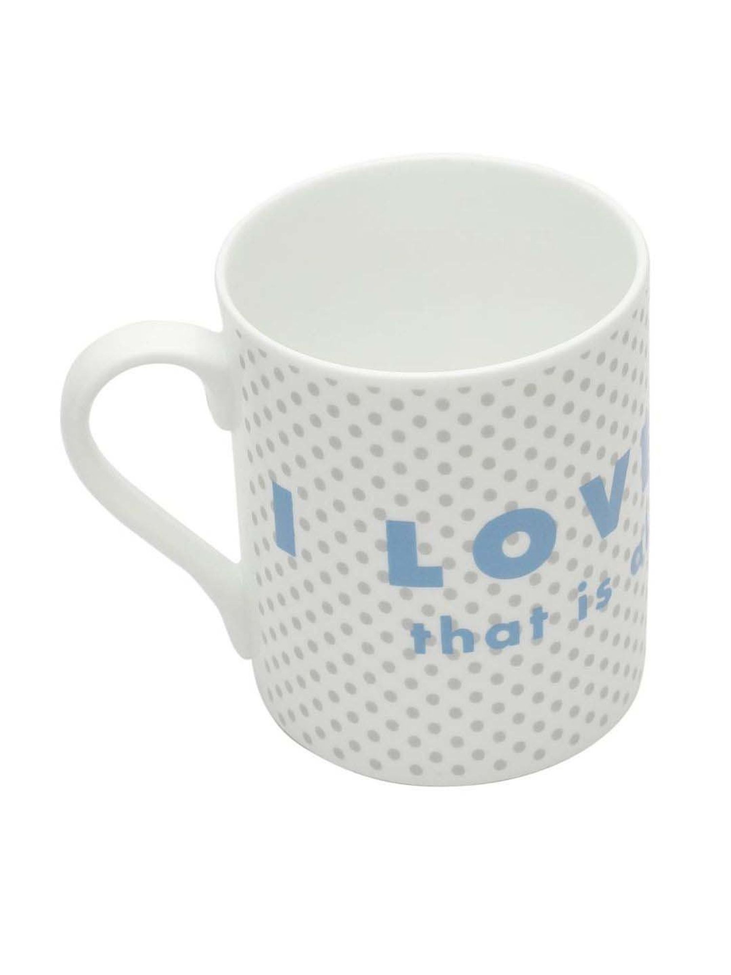 Clay Craft Multicolor Fine Ceramic Abstract Milk Mug 350 ml - 1 Pc