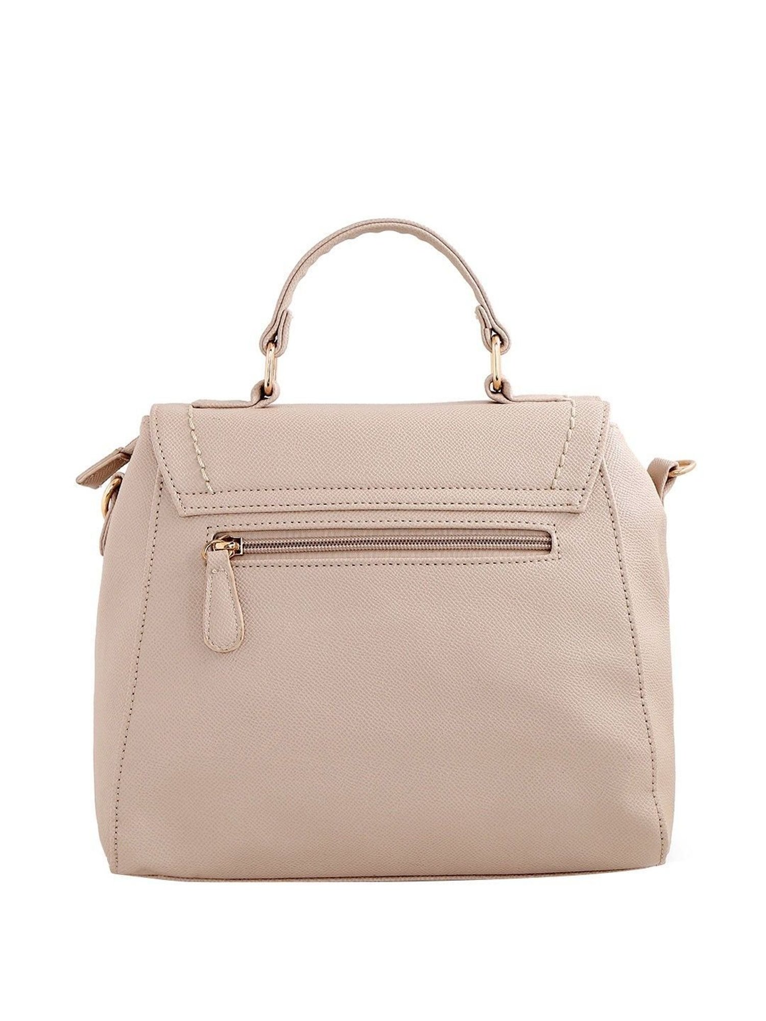 Lavie Pink Textured Medium Handbag