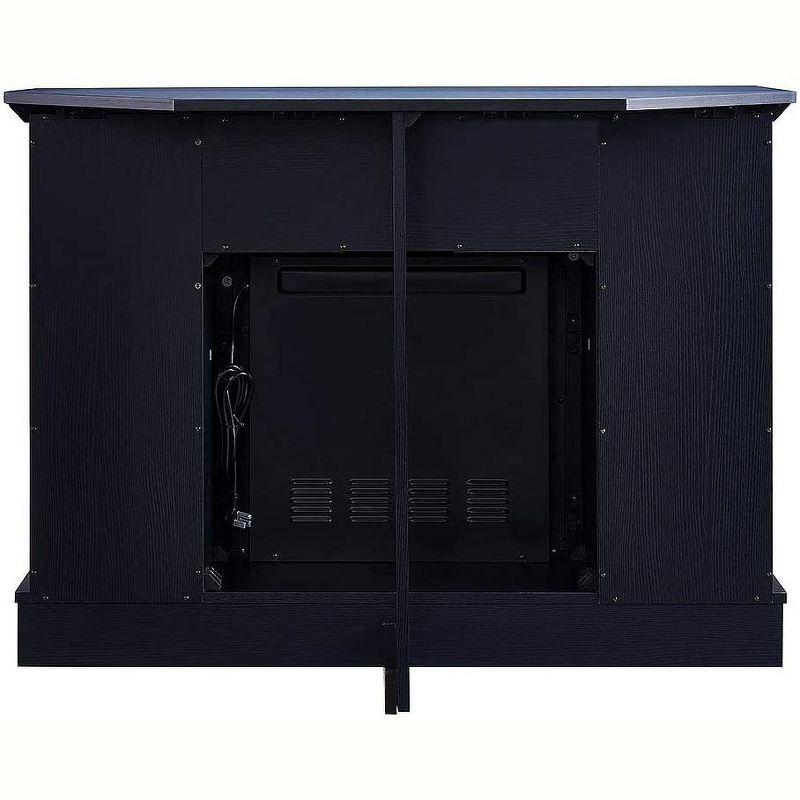 HearthPro Barclay Electric Fireplace Media Cabinet in Black Oak - SP5976