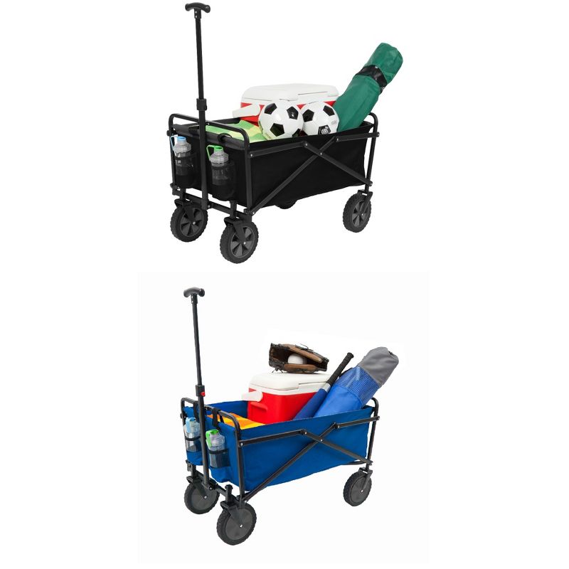 Suncast 15 Gallon Poly Multipurpose Rolling Lawn and Garden Cart, Taupe (2 Pack)