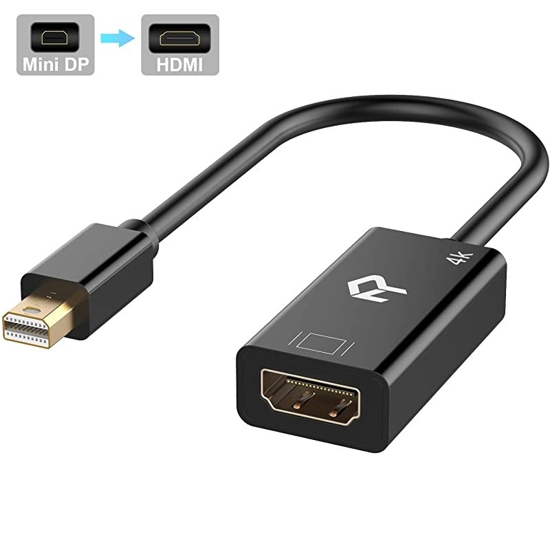 Mini DisplayPort Mini DP Thunderbolt to HDMI Adapter Black