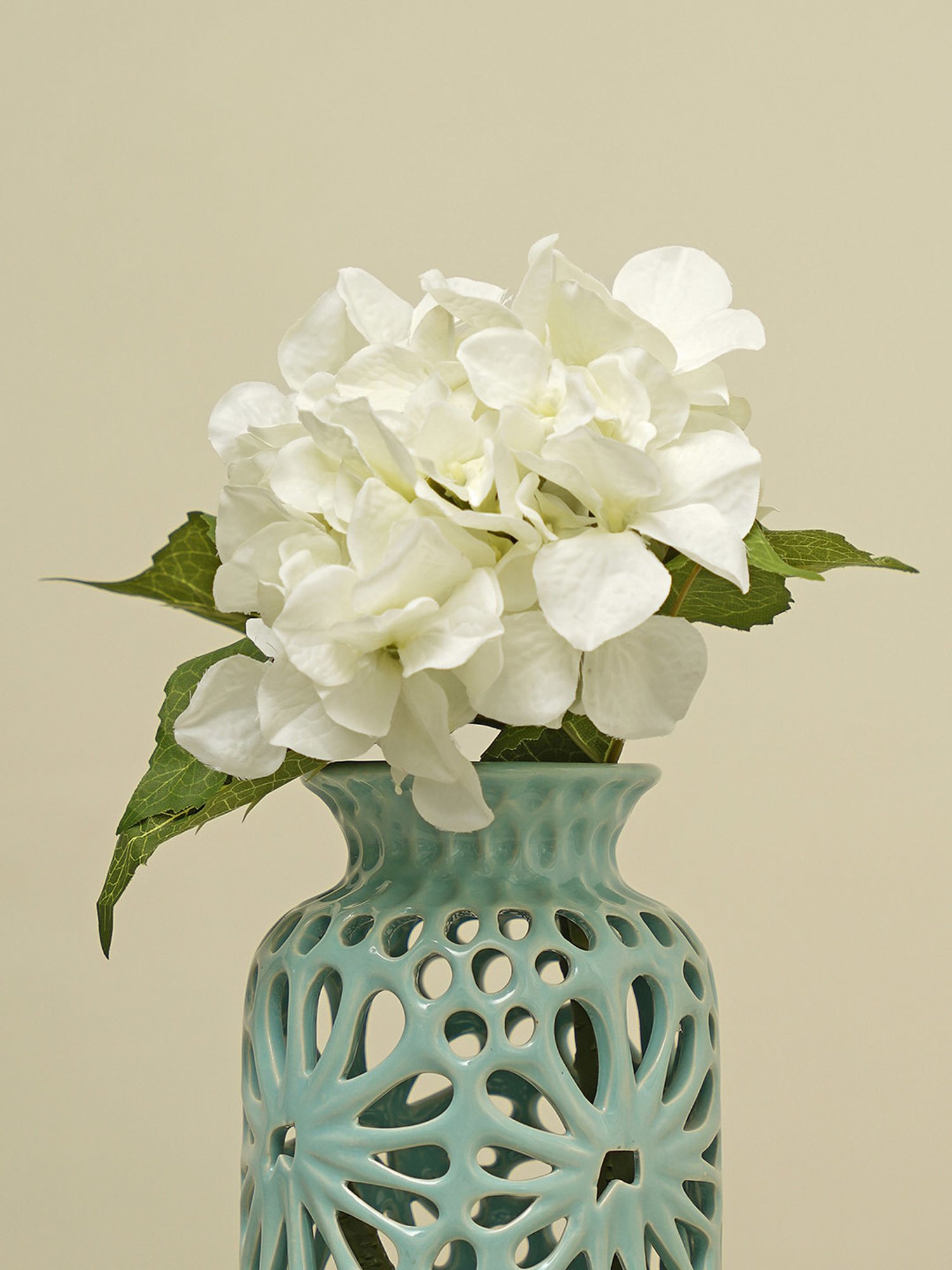 Pure Home and Living White Plastic Solid Flower Stems