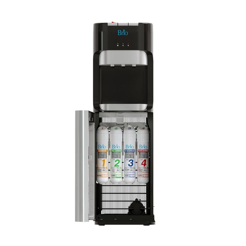 Brio Comm Grade Bottleless Reverse Osmosis Water Filter Dispenser with 3 Temp Settings Point of Use