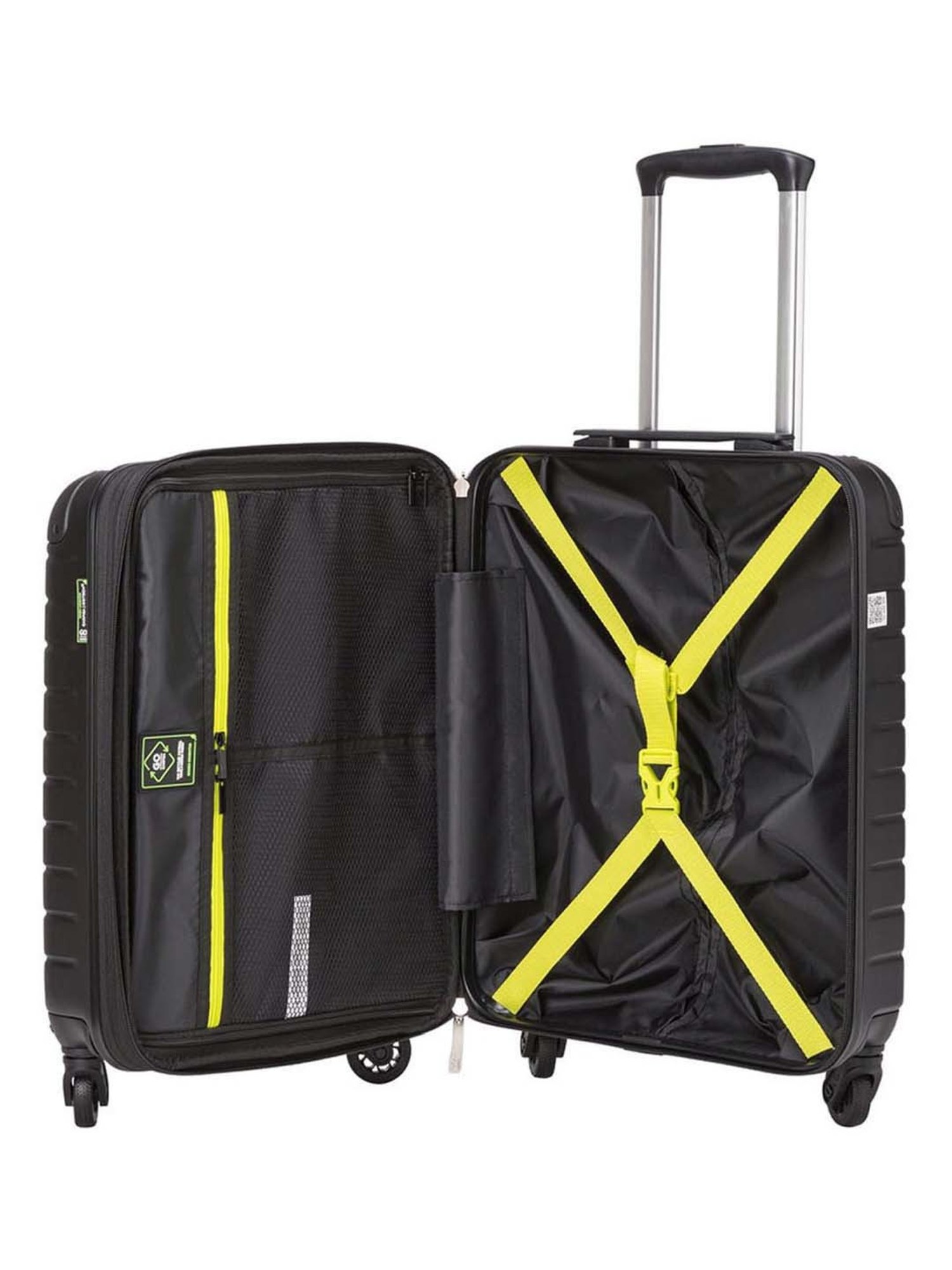 Carpisa Black RIGID GOTECH GREEN Collection Small Checked Luggage