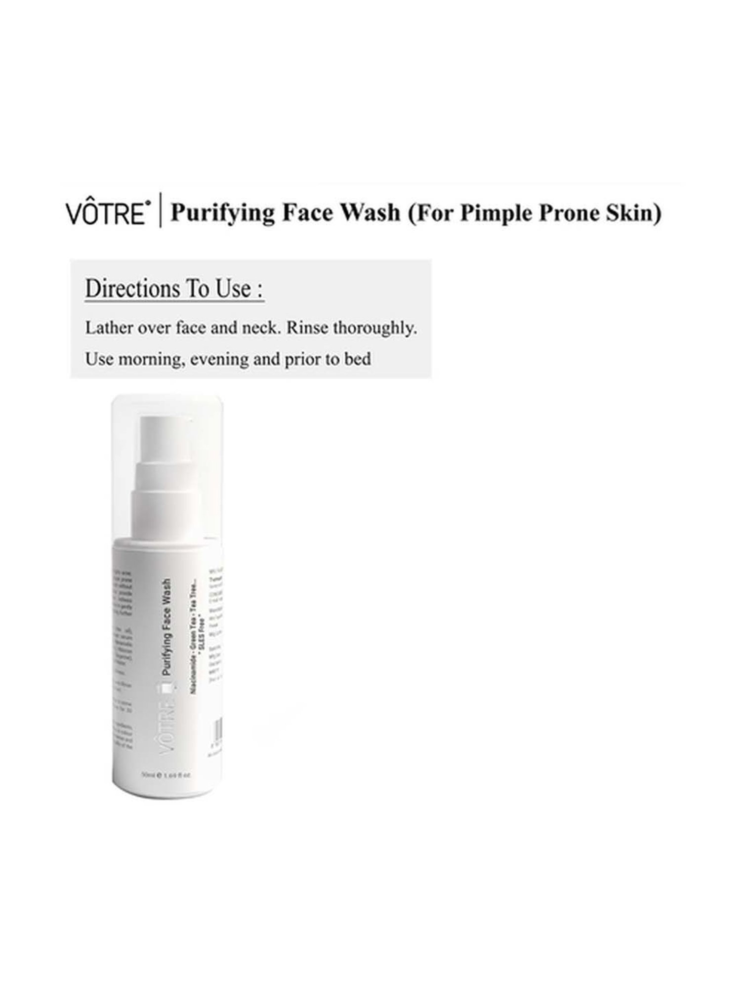 Votre Purifying Face Wash - 50 ml
