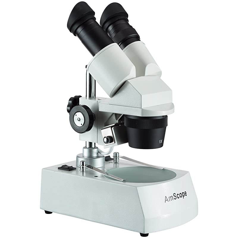 SE305PZLED 10X60X LED Cordless Stereo Microscope wTop amp Bottom Light Illumination System