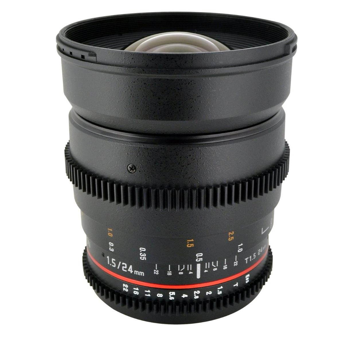 Rokinon 24mm T/1.5 Cine Wide Angle Lens (for Video DSLR Olympus/Panasonic Micro 4/3)