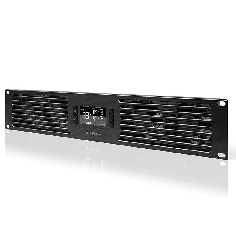 CLOUDPLATE T7, Rack Mount Fan Panel 2U, Exhaust Airflow, for cooling AV, Home Theater, Network 19&rdquo; Racks
