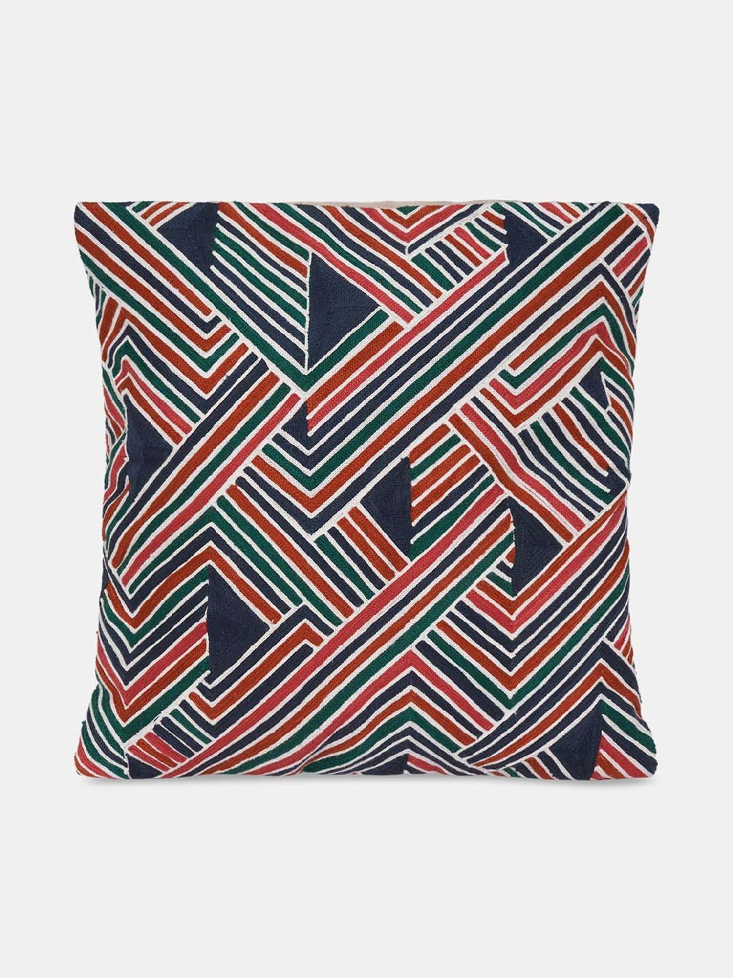 Living Scapes by Pantaloons Multicolor Fabric Cushion Cover