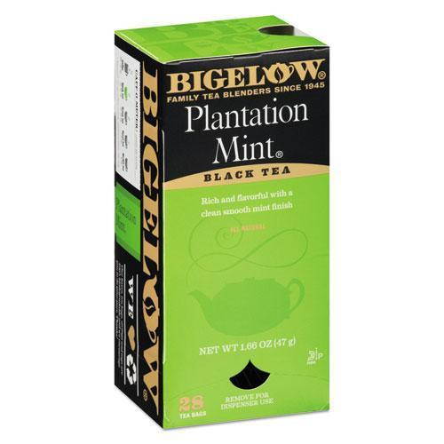 Bigelow 10344 Plantation Mint Black Tea, 28/Box